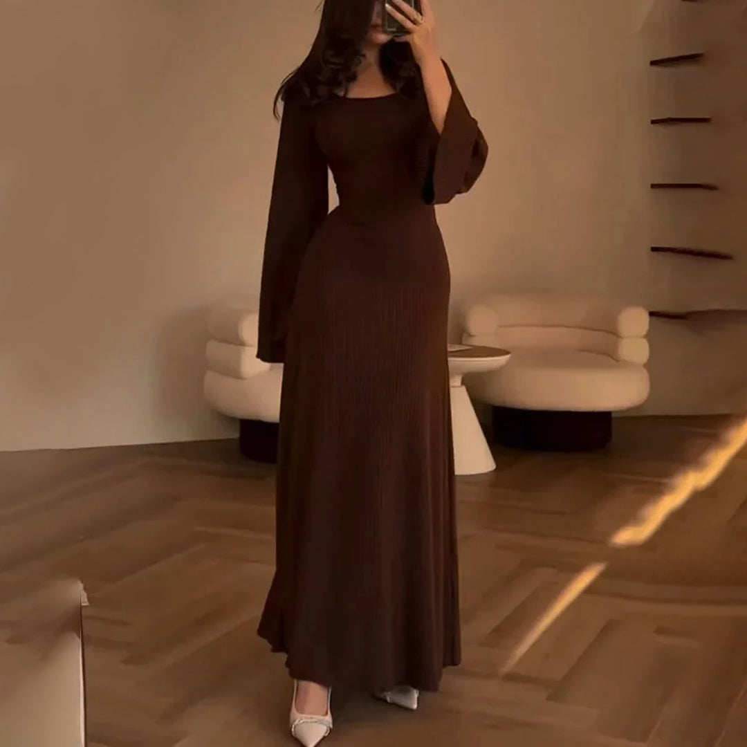 Sophie - Elegante Gebreide Jurk - Luxueuze Afwerking - Voor Dames - Geschikt voor Elke Gelegenheid