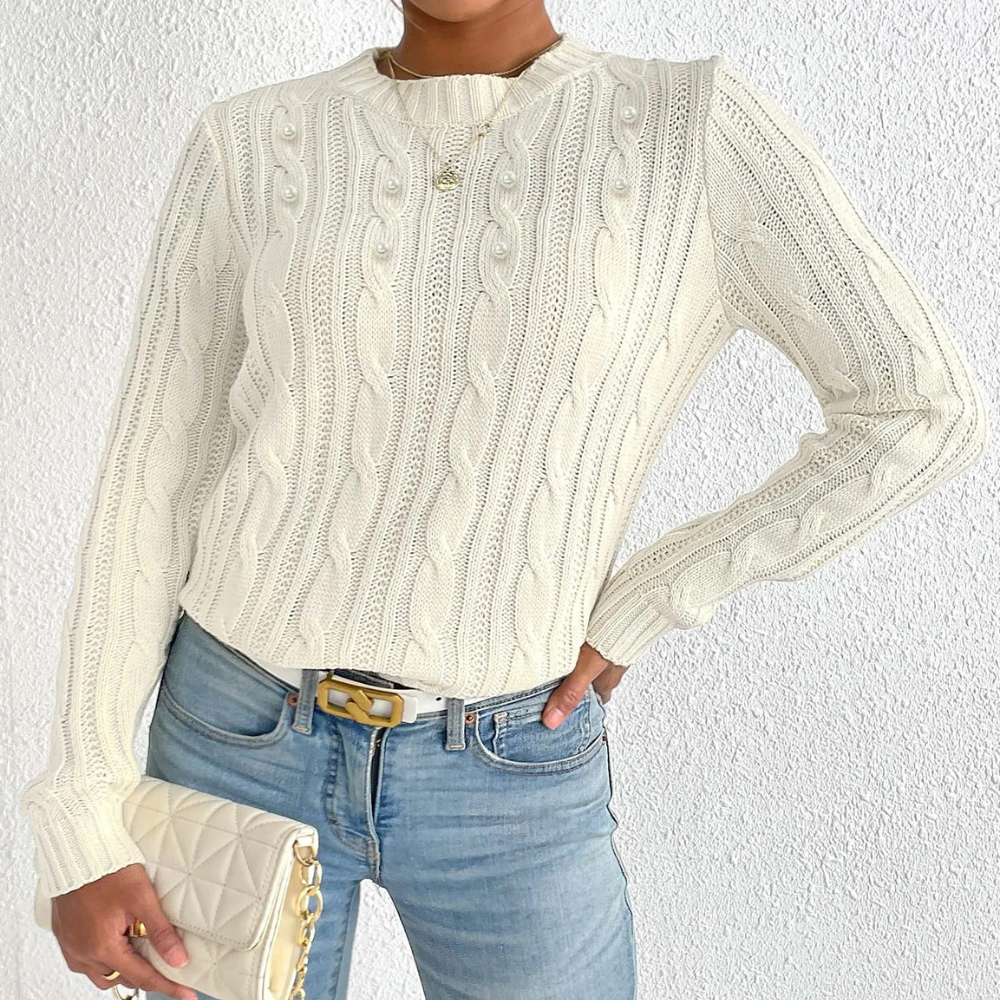 Emma - Minimalistische Trui - Comfortabele Pasvorm - Voor Dames - Het Hele Jaar Door