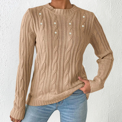 Emma - Minimalistische Trui - Comfortabele Pasvorm - Voor Dames - Het Hele Jaar Door