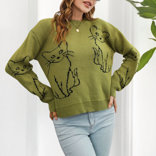 Lara - Comfortabele Trui - Relaxed Fit - Voor Dames - Seizoensgebonden Stijl