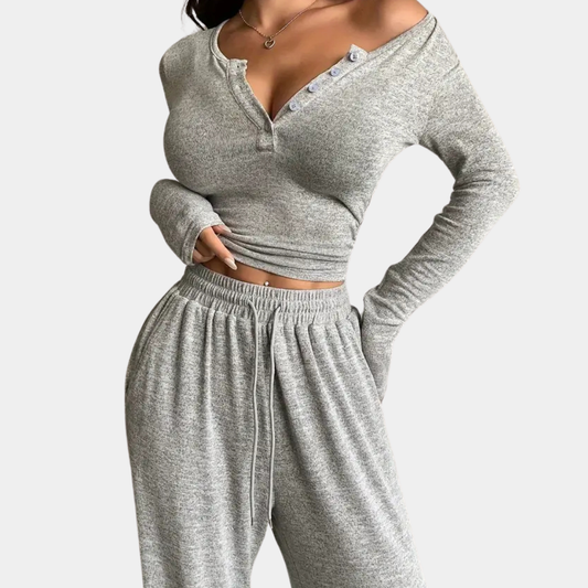 Lara - Luxe 2 Delige Outfit - Comfortabele Snit - Voor Dames - Geschikt voor Elke Gelegenheid