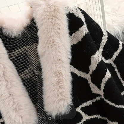 Anouk - Luxe Capejas - Zachte Textuur voor Gemak - Voor Dames - Winteroutfit