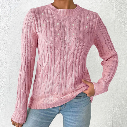 Emma - Minimalistische Trui - Comfortabele Pasvorm - Voor Dames - Het Hele Jaar Door