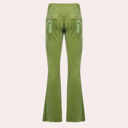 Livia - Uitlopende Broek - Comfortabele Elegantie - Voor Dames - Voor Elke Gelegenheid