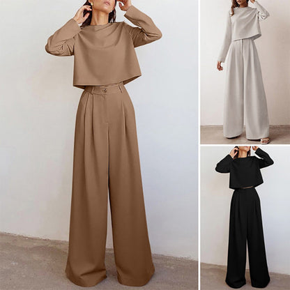 Eva - Elegante Palazzo Set - Comfortabele Pasvorm - Voor Dames - Perfect voor Elke Gelegenheid