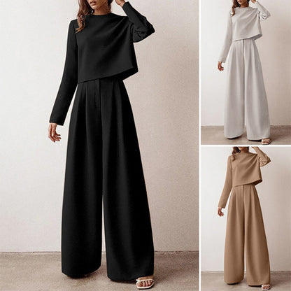 Eva - Elegante Palazzo Set - Comfortabele Pasvorm - Voor Dames - Perfect voor Elke Gelegenheid