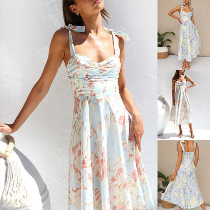 Livia - Midi-Jurk met Gebloemd Design - Comfortabele Pasvorm - Voor Dames - Perfect voor Speciale Gelegenheden