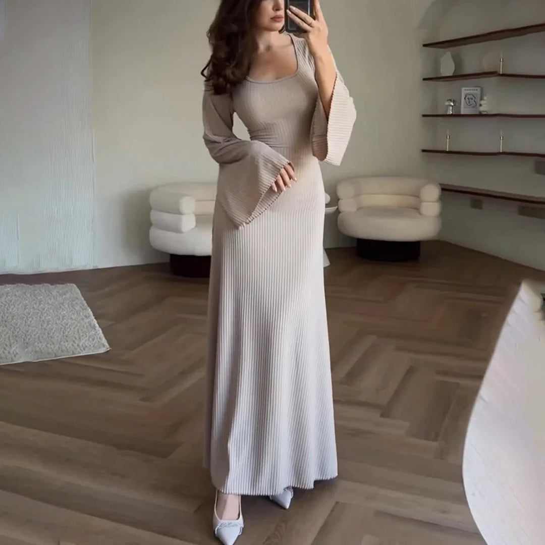 Sophie - Elegante Gebreide Jurk - Luxueuze Afwerking - Voor Dames - Geschikt voor Elke Gelegenheid