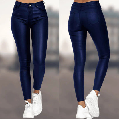 Emma - Luxe Leren Broek - Elegant en Comfortabel - Voor Dames - Geschikt voor Elke Gelegenheid