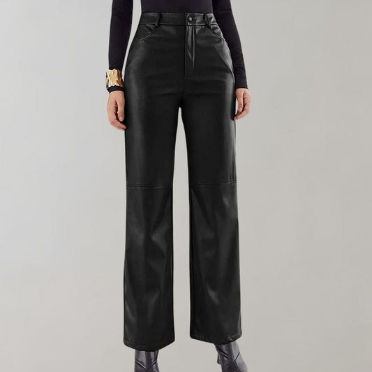 Luna - Leren Broek - Elegant en Comfortabel - Voor Dames - Voor Elke Gelegenheid