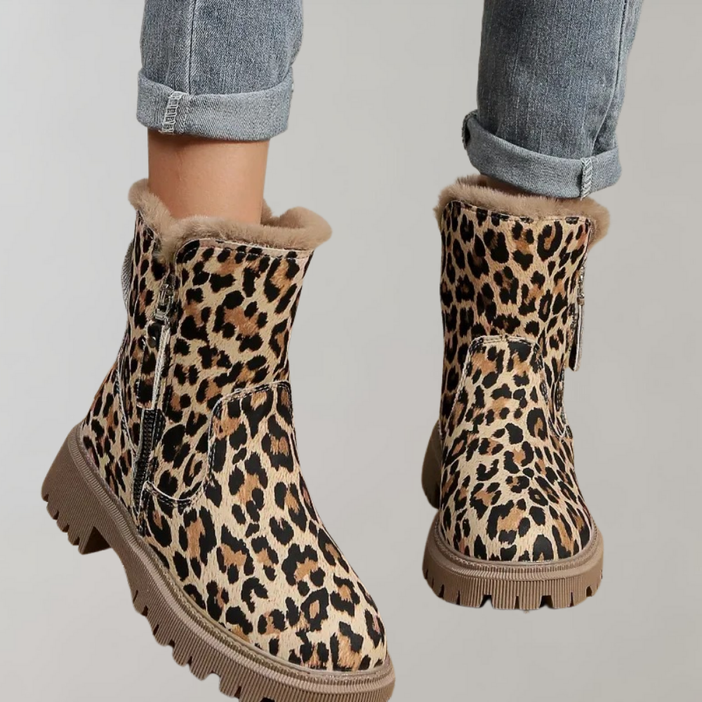 Isabella - Dameslaarzen met Luipaardprint - Ultiem Comfort - Voor Dames - Geschikt voor Elk Seizoen