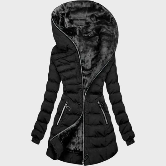 Luna - Gewatteerd Damesjack - Luxe Pluche Voering - Voor Dames - Winterseizoen