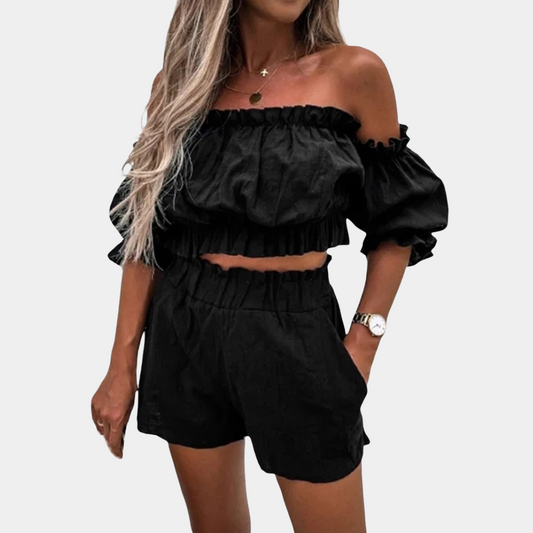 Lena - Casual Shorts en Topset - Ademend en Comfortabel - Voor Dames - Zomerlook