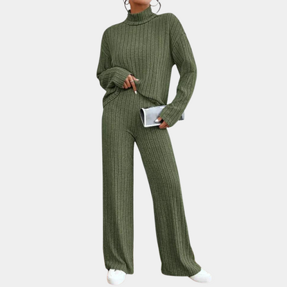 Sophie - Elegante Blouse Set - Moderne Kraag en Knoopsluiting - Voor Dames - Winter