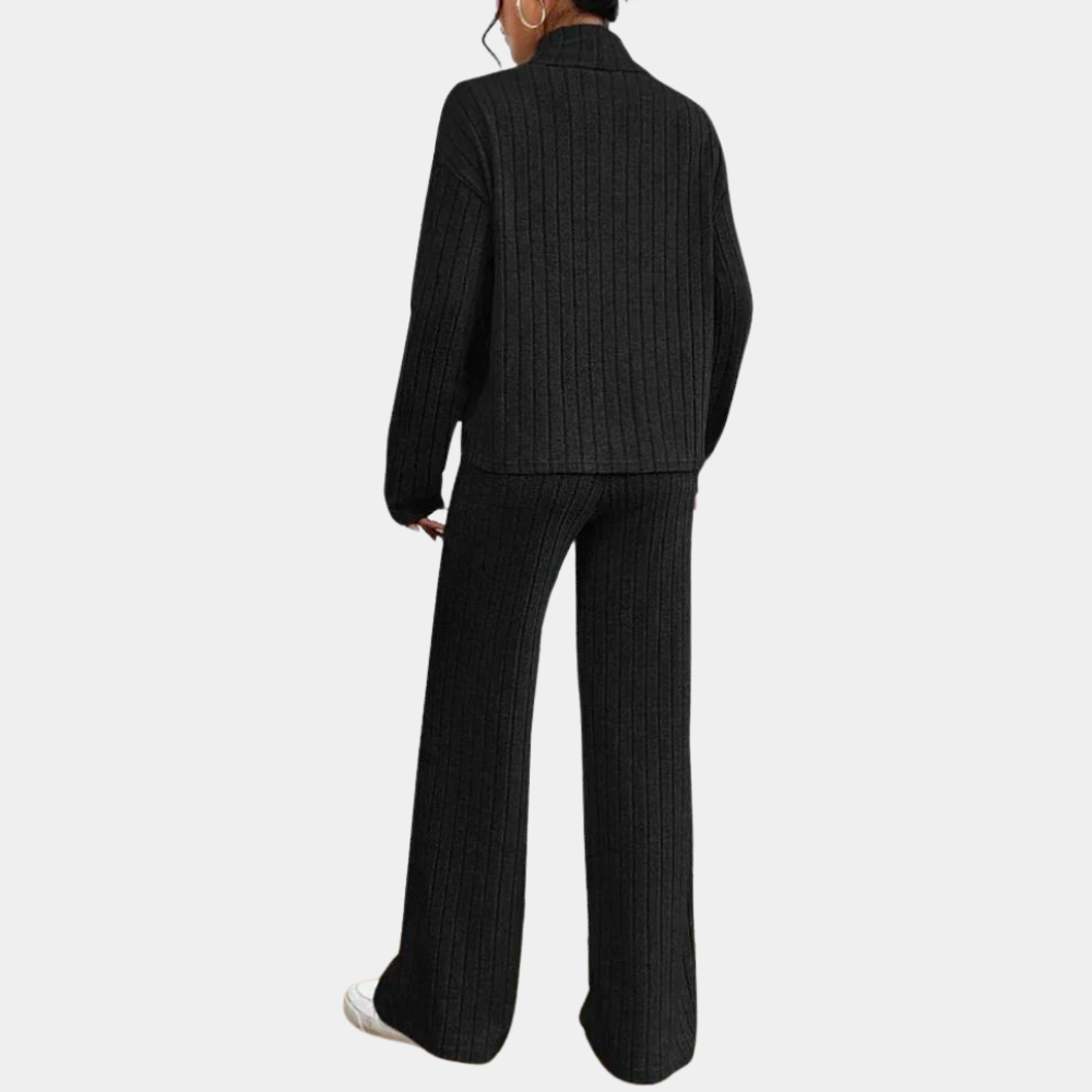 Sophie - Elegante Blouse Set - Moderne Kraag en Knoopsluiting - Voor Dames - Winter