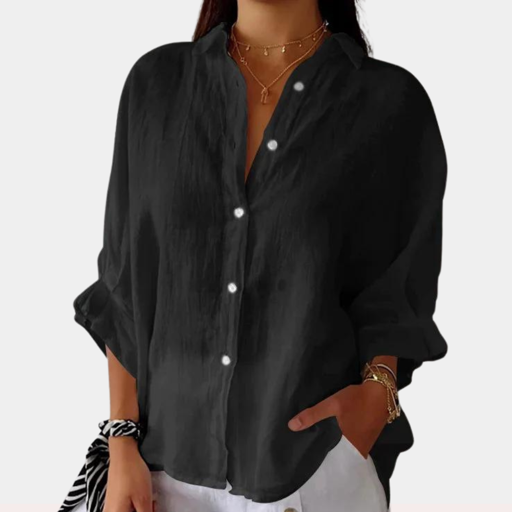 Livia - Luchtige Zomerblouse - Vrouwelijke Snit - Voor Dames - Zomerstijl