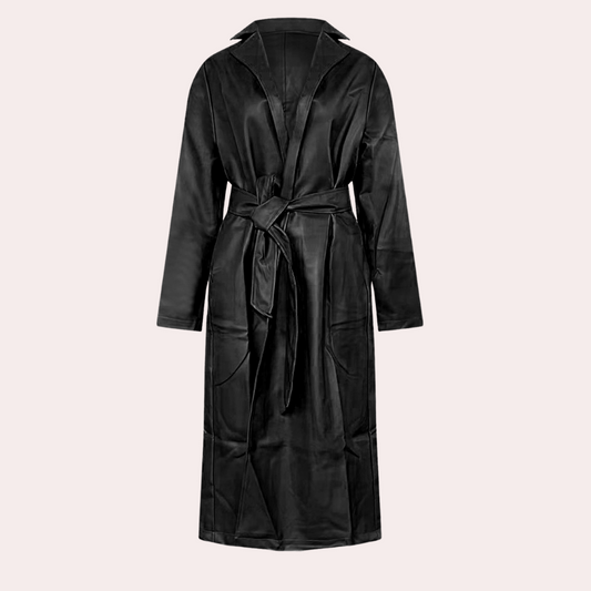 Livia - Vintage Blazer - Luxe Lederlook - Voor Dames - Herfst/Winter