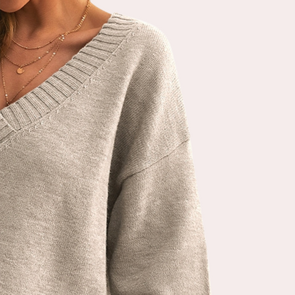 Eva - Kasjmier V-hals Damestrui - Luxe en Comfortabel - Voor Dames - Perfect voor Koudere Seizoenen