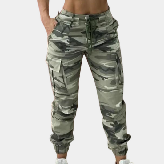 Sophie - Cargobroek met Camouflageprint - Stijlvol en Comfortabel - Voor Dames - Geschikt voor Elke Gelegenheid