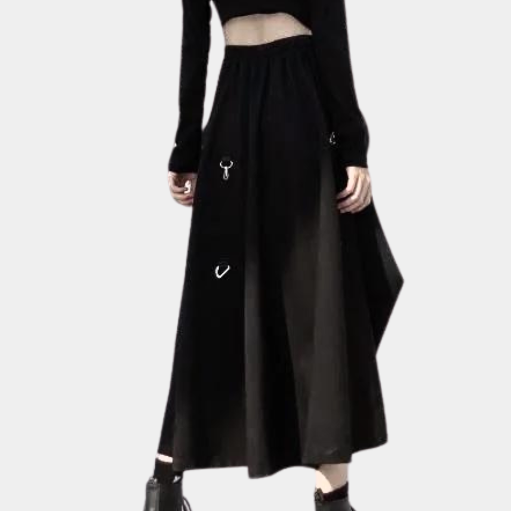 Emma - Asymmetrische Lange Rok - Elegante Losse Pasvorm - Voor Dames - Perfect voor Elke Gelegenheid