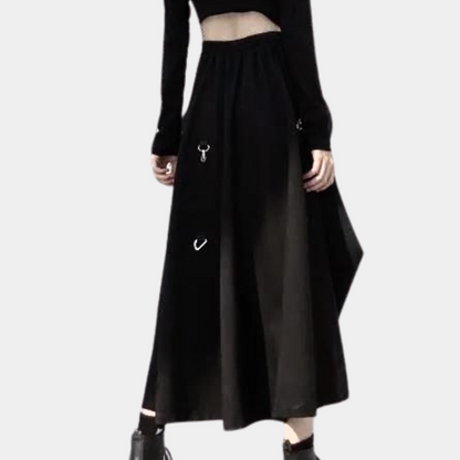 Emma - Asymmetrische Lange Rok - Elegante Losse Pasvorm - Voor Dames - Perfect voor Elke Gelegenheid