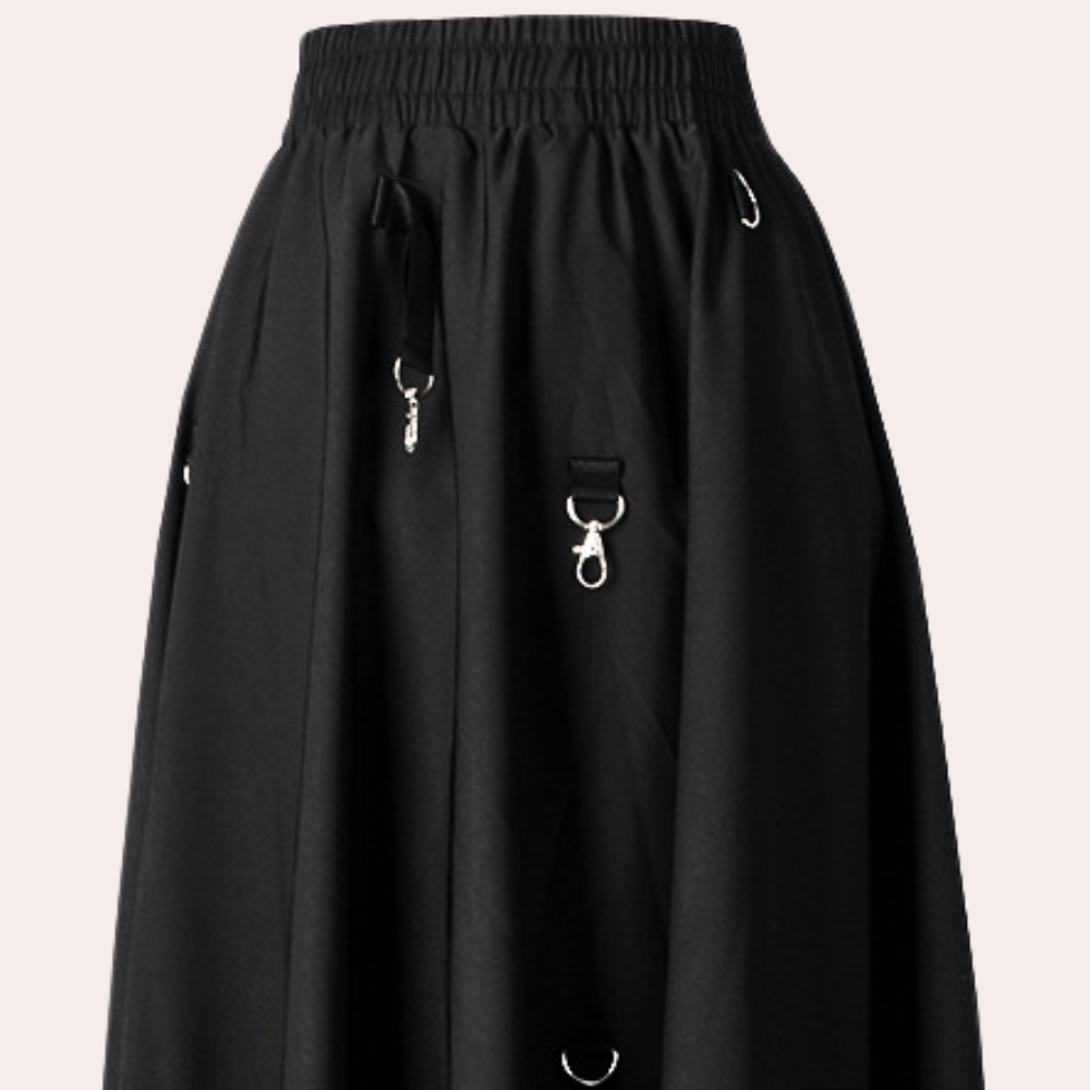 Emma - Asymmetrische Lange Rok - Elegante Losse Pasvorm - Voor Dames - Perfect voor Elke Gelegenheid