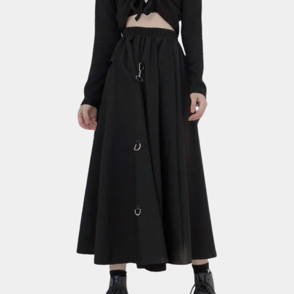 Emma - Asymmetrische Lange Rok - Elegante Losse Pasvorm - Voor Dames - Perfect voor Elke Gelegenheid