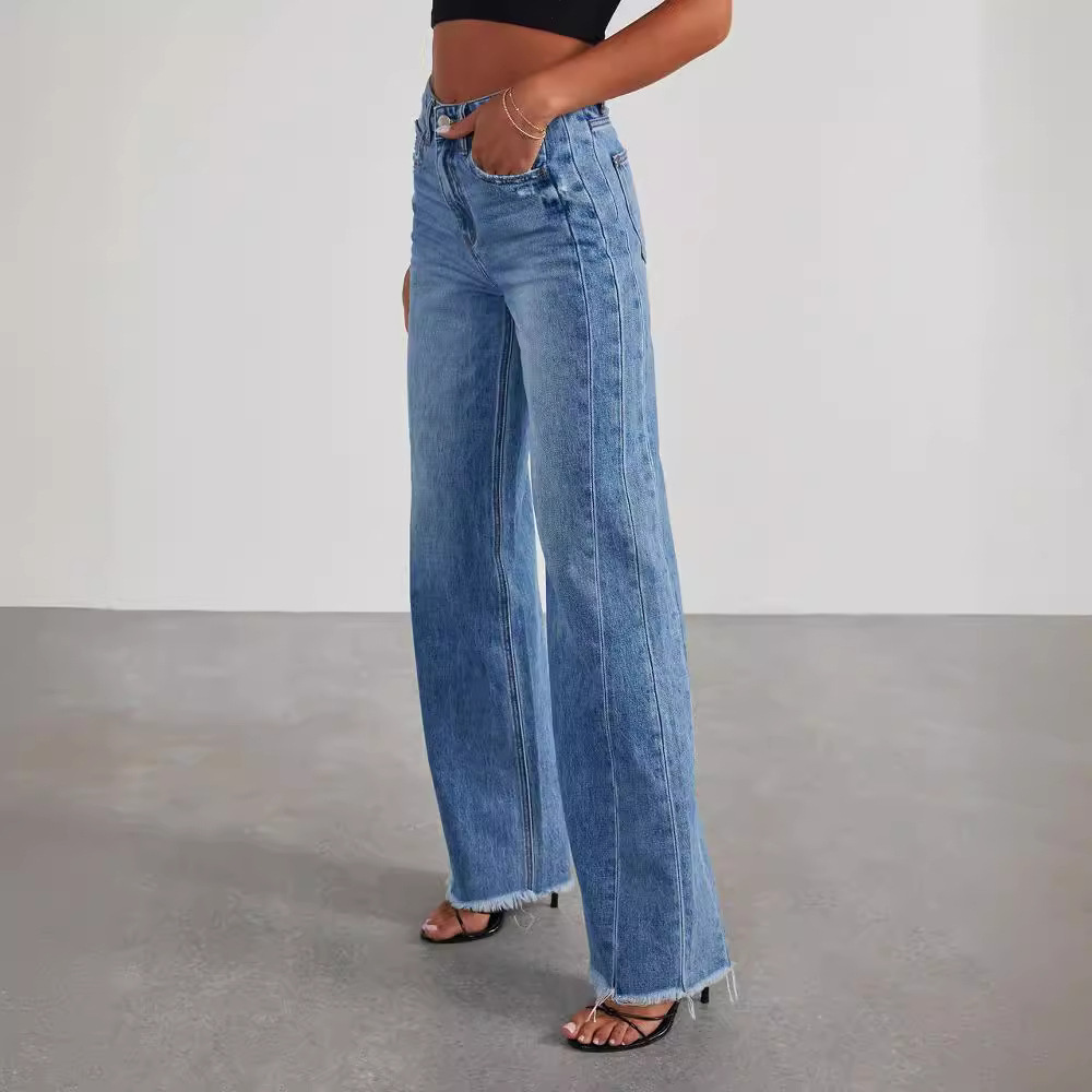 Odile - Hoge Taille Jeans - Comfortabele Pasvorm - Voor Dames - Perfect voor Elke Gelegenheid