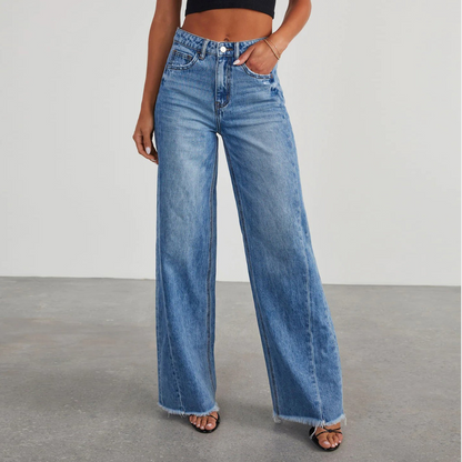Odile - Hoge Taille Jeans - Comfortabele Pasvorm - Voor Dames - Perfect voor Elke Gelegenheid