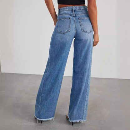 Odile - Hoge Taille Jeans - Comfortabele Pasvorm - Voor Dames - Perfect voor Elke Gelegenheid