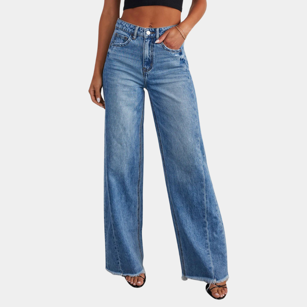 Odile - Hoge Taille Jeans - Comfortabele Pasvorm - Voor Dames - Perfect voor Elke Gelegenheid