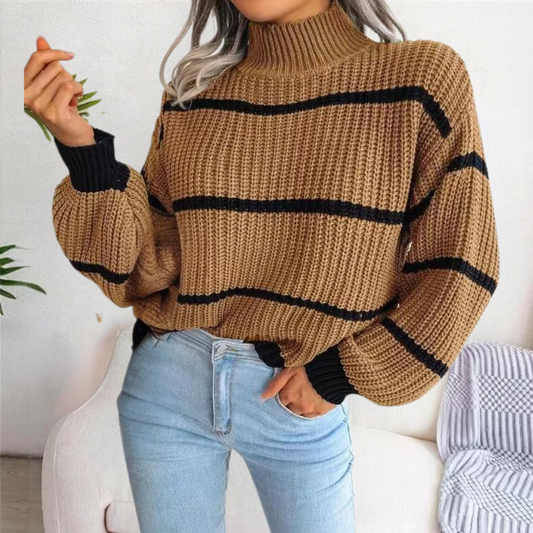Sophie - Zachte Trui met Hoge Hals - Ademend en Comfortabel - Voor Dames - Perfect voor Koudere Dagen