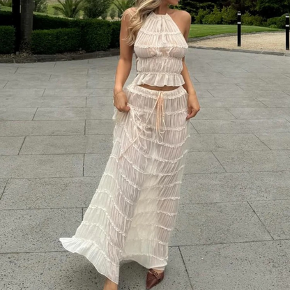 Sophie - Elegante Zomer Set - Comfortabele Open Rug - Voor Dames - Zomeruitje