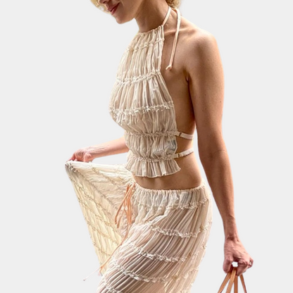 Sophie - Elegante Zomer Set - Comfortabele Open Rug - Voor Dames - Zomeruitje