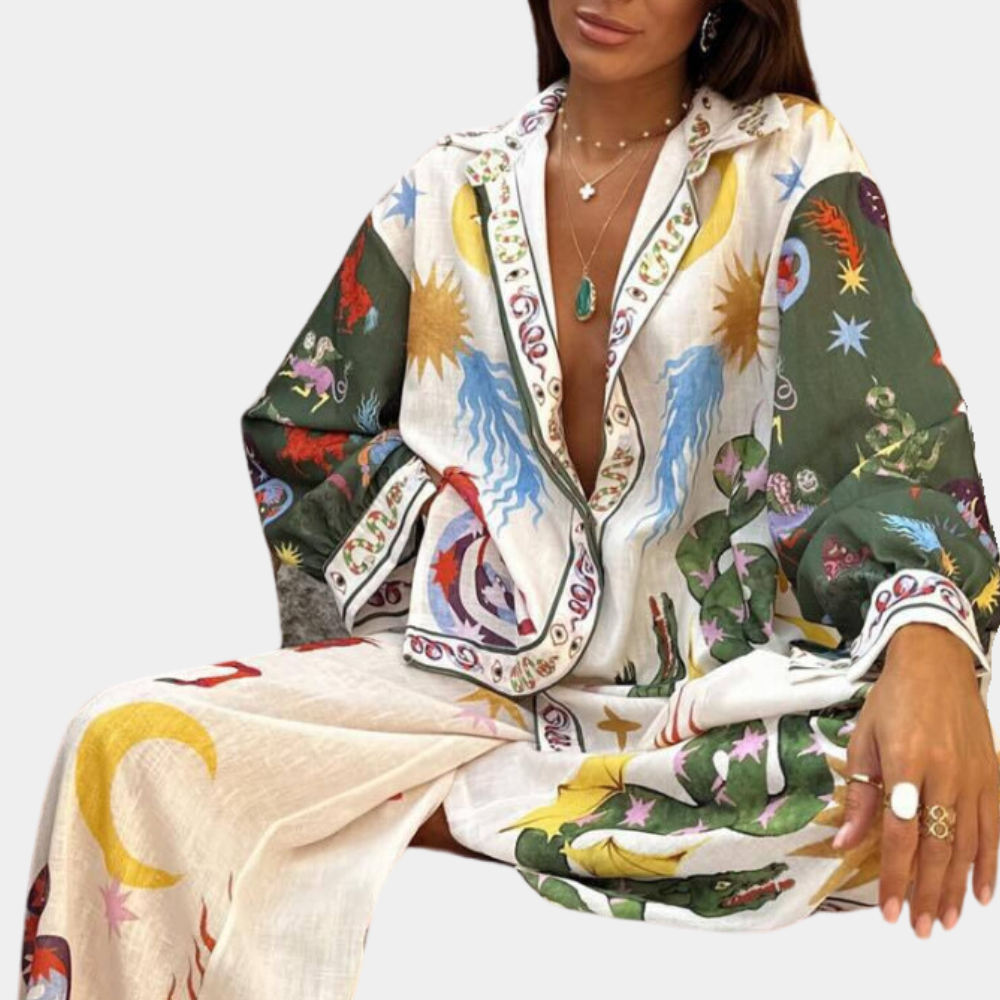 Luna - Stylish Tweedelige Set - Perfect voor Elke Gelegenheid - Voor Dames - Alle Seizoenen