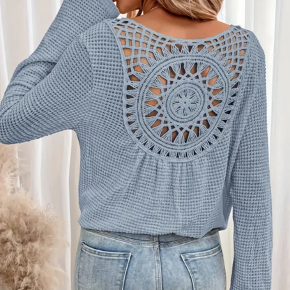 Emma - Gebreide Top met V-hals - Elegant en Comfortabel - Voor Dames - Geschikt voor Elke Gelegenheid