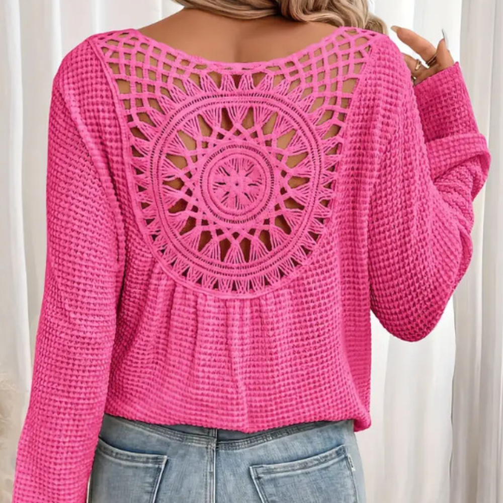 Emma - Gebreide Top met V-hals - Elegant en Comfortabel - Voor Dames - Geschikt voor Elke Gelegenheid