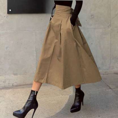 Livia - Hoge Taille Rok - Luxe Katoen - Voor Dames - Geschikt voor Elke Gelegenheid
