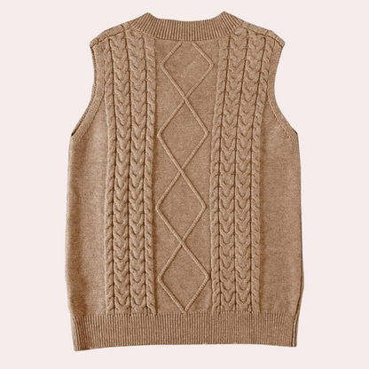 Emma - Mouwloos Vest - Luxe V-hals - Voor Dames - Perfect voor Elke Gelegenheid