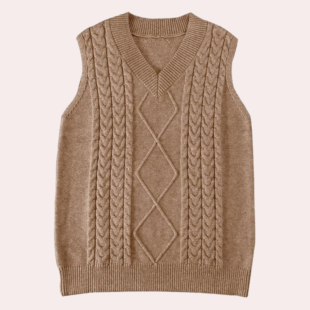 Emma - Mouwloos Vest - Luxe V-hals - Voor Dames - Perfect voor Elke Gelegenheid