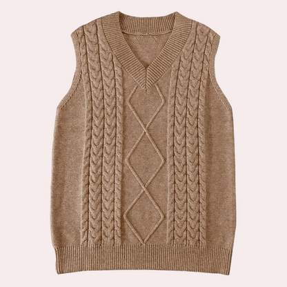 Emma - Mouwloos Vest - Luxe V-hals - Voor Dames - Perfect voor Elke Gelegenheid