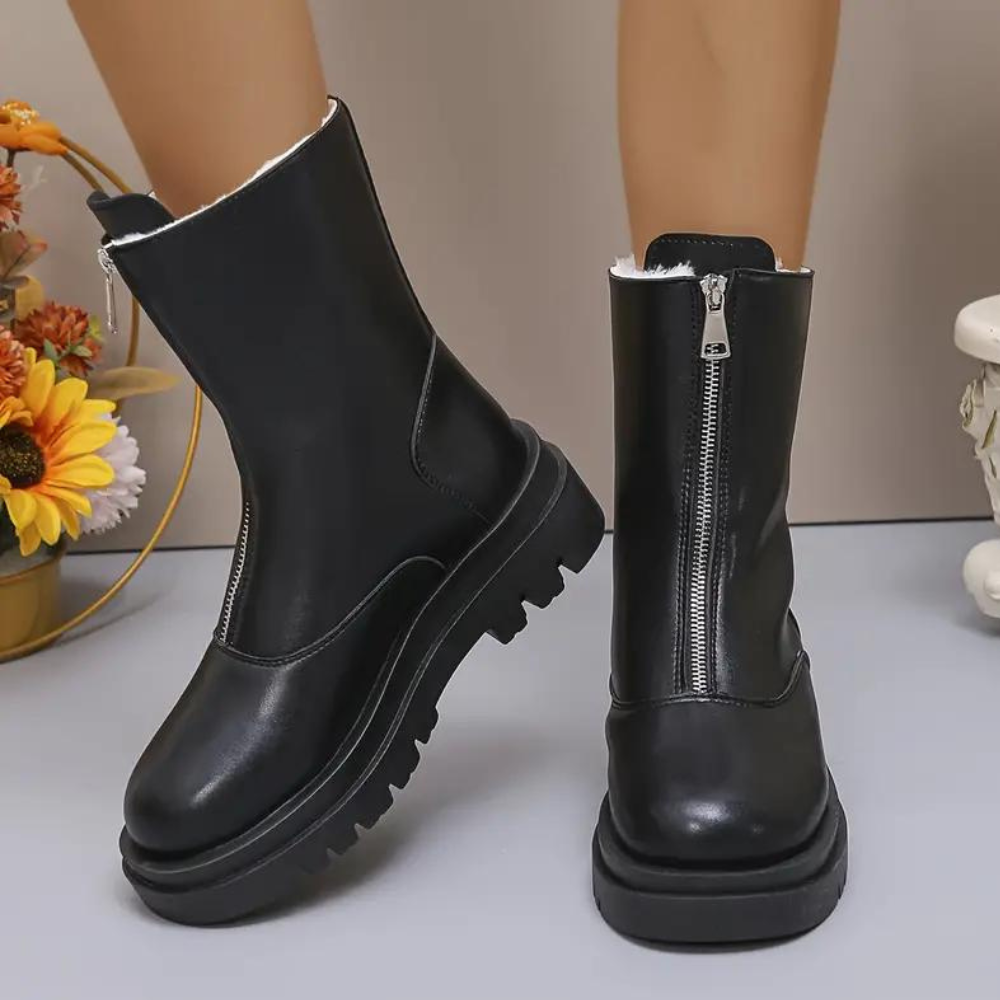 Emma - Winter Rits Laarzen - Stijlvol en Comfortabel - Voor Dames - Wintermode