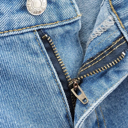 Livia - Cargobroek van Denim - Comfortabele Pasvorm - Voor Dames - Perfect voor Elke Gelegenheid