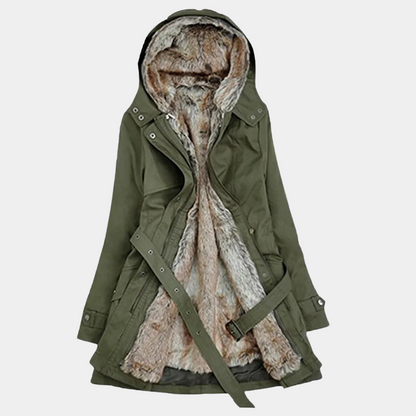 Elena - Luxe Damesparka - Bontvoering voor Extra Warmte - Voor Dames - Winterse Stijl