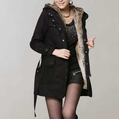 Elena - Luxe Damesparka - Bontvoering voor Extra Warmte - Voor Dames - Winterse Stijl