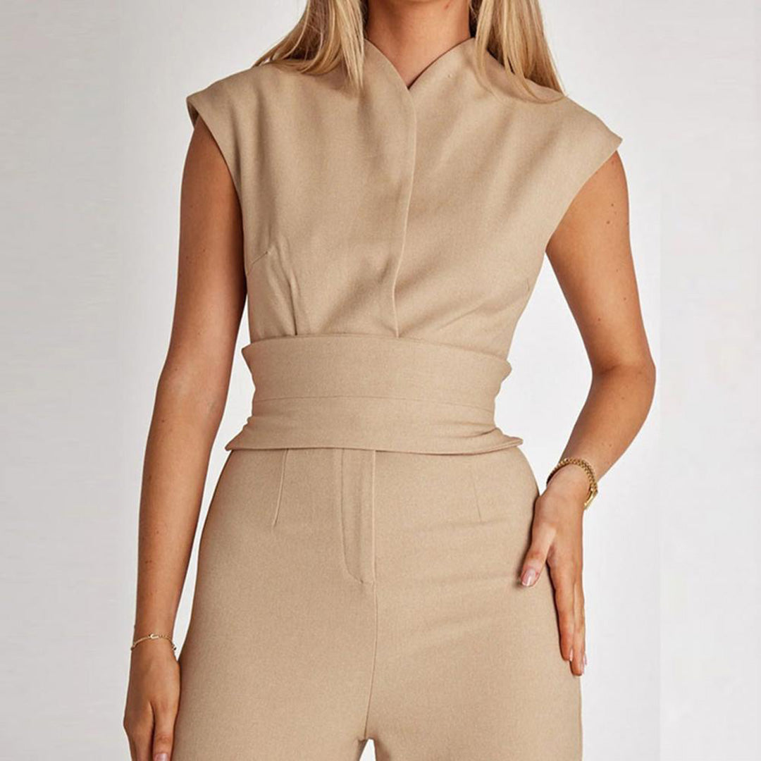 Lotte - Elegante Mouwloze Jumpsuit - Comfortabele Wijde Pijpen - Voor Dames - Perfect voor Feestjes