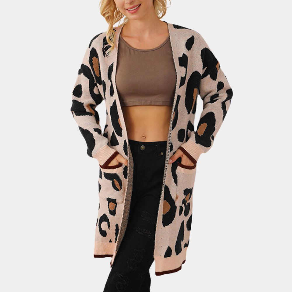 Lotte - Luipaardprint Vest - Stijlvol en Comfortabel - Voor Dames - Geschikt voor Elk Seizoen
