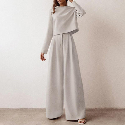 Eva - Elegante Palazzo Set - Comfortabele Pasvorm - Voor Dames - Perfect voor Elke Gelegenheid