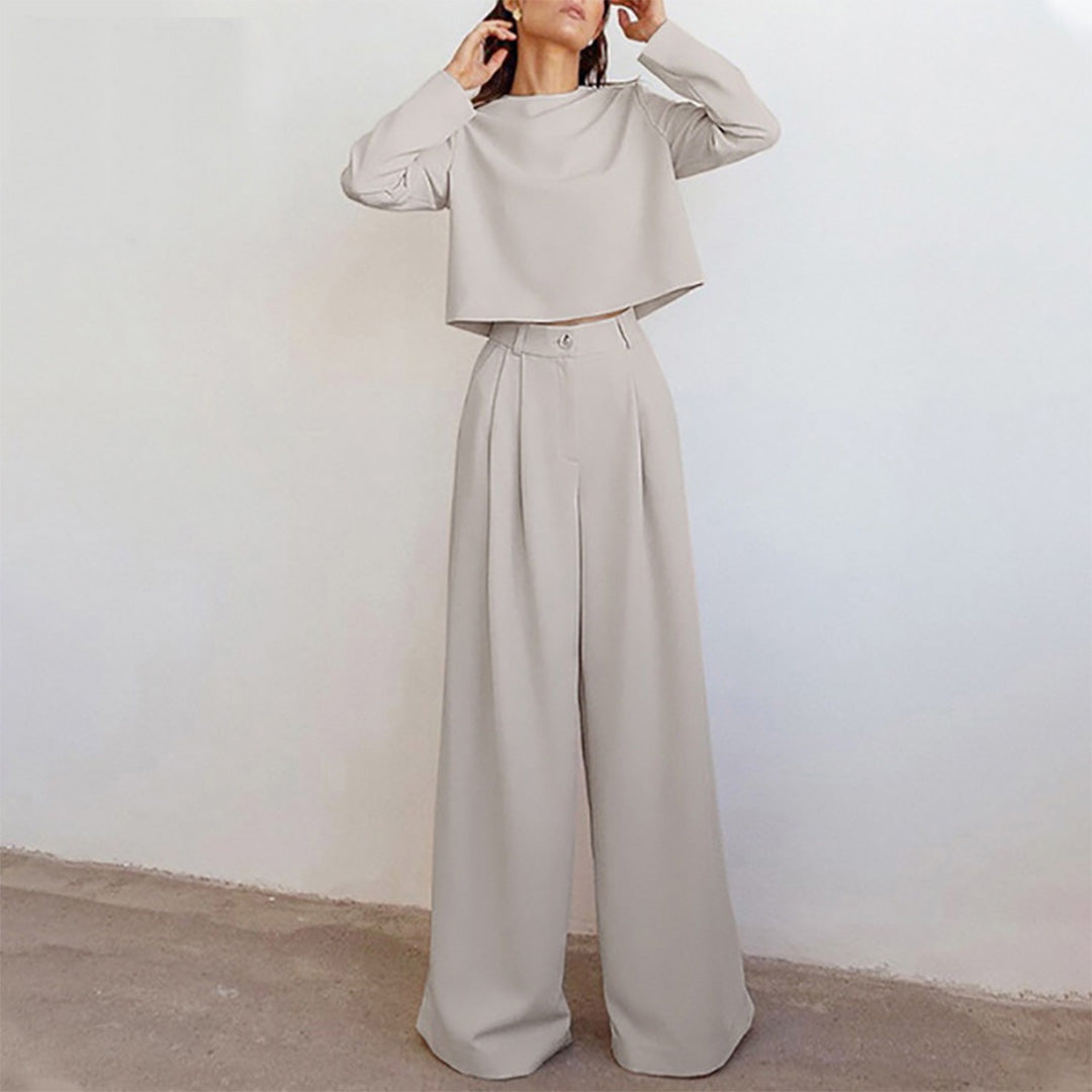 Eva - Elegante Palazzo Set - Comfortabele Pasvorm - Voor Dames - Perfect voor Elke Gelegenheid