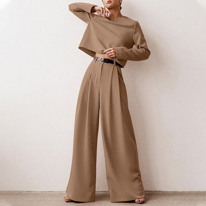 Eva - Elegante Palazzo Set - Comfortabele Pasvorm - Voor Dames - Perfect voor Elke Gelegenheid
